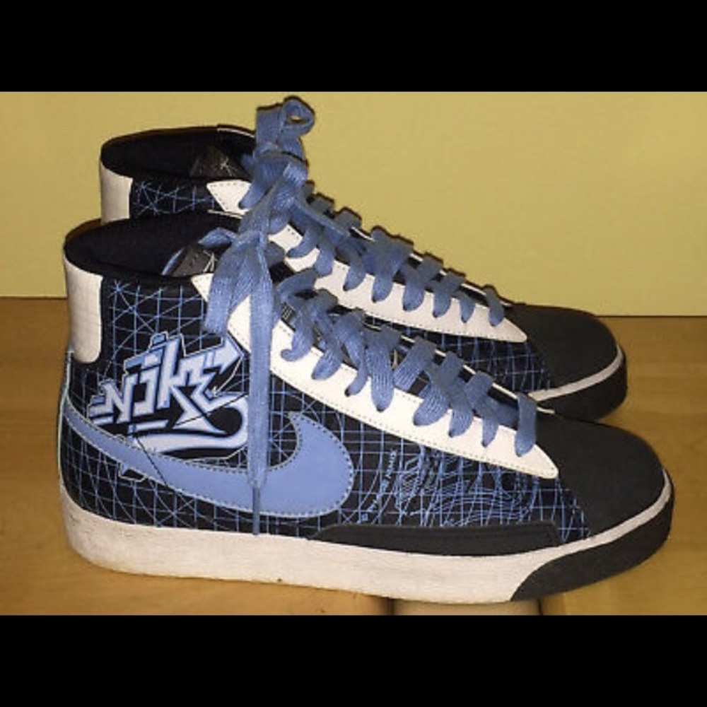 Carolina Blue Nike Proto Phase MMIX Hightop Shoes